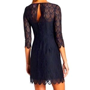 Lilly Pulitzer black lace cocktail dress